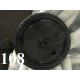 Колесо 10 дюймов Черное с подшипником надувное (сплошной диск) (50х160) для детской коляски