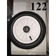 Колесо 12 дюймов Черное ( белый диск) с подшипником надувное для детской коляски